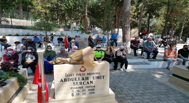 Şehidimiz Abdullah Ümit Sercan mezarı başında dualarla anıldı