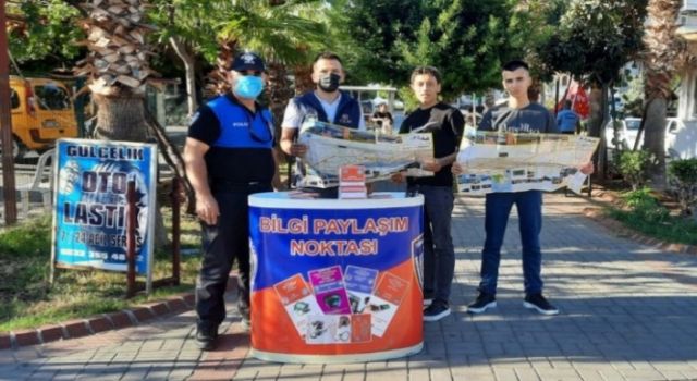 Alanya polisi öğrencileri uyardı