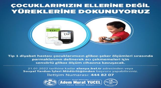 ALANYA BELEDİYESİ’NDEN DİYABETLİ ÇOCUKLAR İÇİN ANLAMLI PROJE