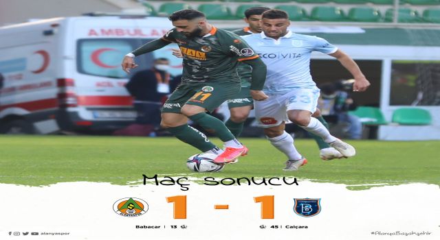 ALANYASPOR EVİNDE BERABERE KALDI