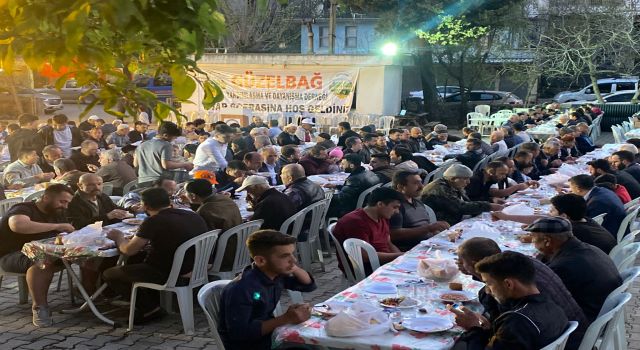 GÜYADER GELENEĞİ BOZMADI GÜZELBAĞ HALKINI İFTARDA BULUŞTURDU