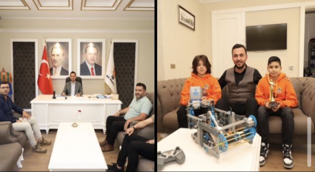 ROBOTİK KODLAMA TAKIMI’NDAN BAKAN ÇAVUŞOĞLU VE BAŞKAN TOKLU’YA TEŞEKKÜR