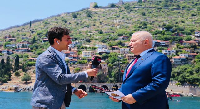 BAŞKAN ŞAHİN CNN TÜRK’DE ALANYA’YI TANITTI