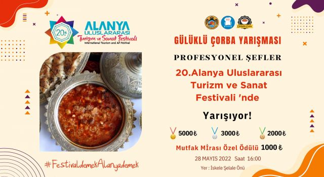 ULUSLARARASI ALANYA TURİZM VE SANAT FESTİVALİ 20. YILINDA GASTRONOMİ İLE PARLAYACAK