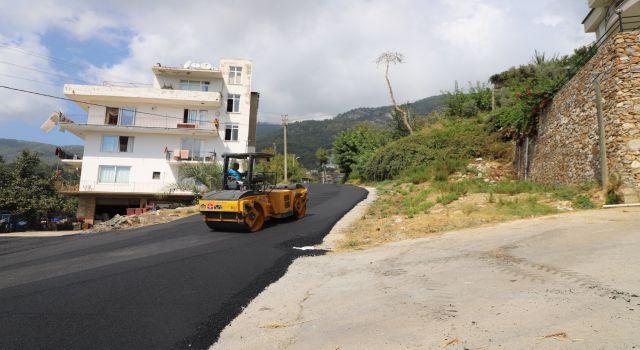 ALANYA BELEDİYESİ’NDEN BİR ÖNEMLİ HİZMET DAHA - BEKTAŞ GRUP YOLU ASFALTLANIYOR