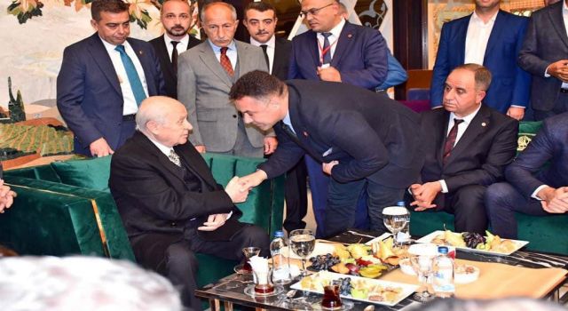 BAŞKAN YÜCEL DEVLET BAHÇELİ İLE KONYA’DA GÖRÜŞTÜ 