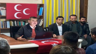 MHP ilçe başkanı Mustafa Türkdoğan,Demirtaş mahallesinde partililerle bir araya geldi